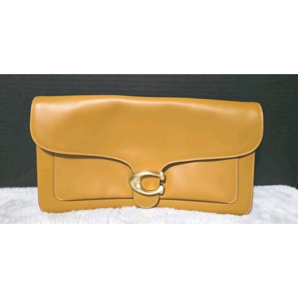 COACH Tabby 2way Shoulder Bag 36 HONEY Brown Natural Grain Leather - SAMPLE